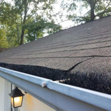 A newly installed gutter by licensed professionals